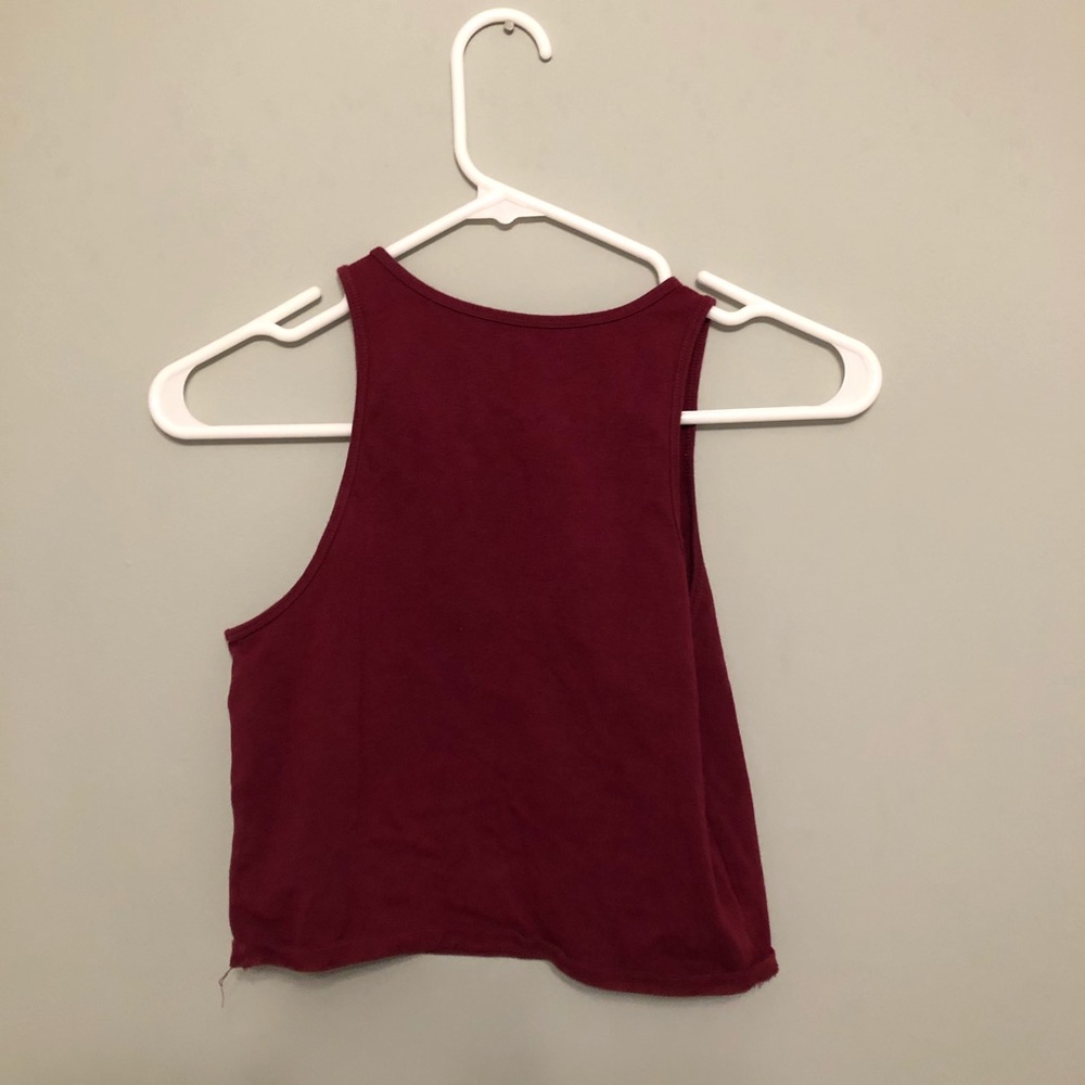 Maroon crop top - Picture 2 of 2